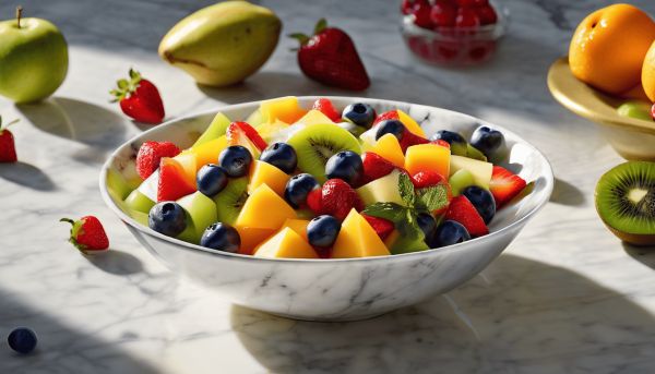 Votre dessert léger : salade de fruits frais sans sucre