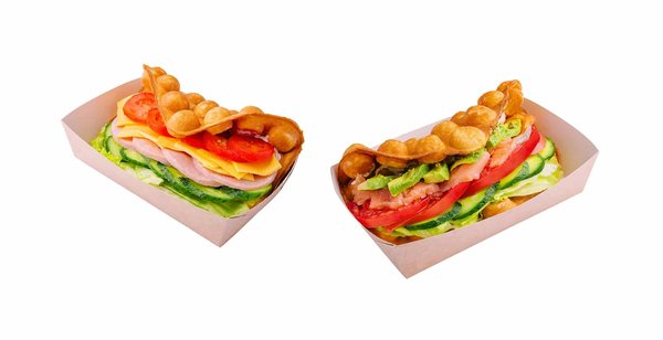 Quelle est la recette pour une gaufre salée aux herbes et fromages fondants?